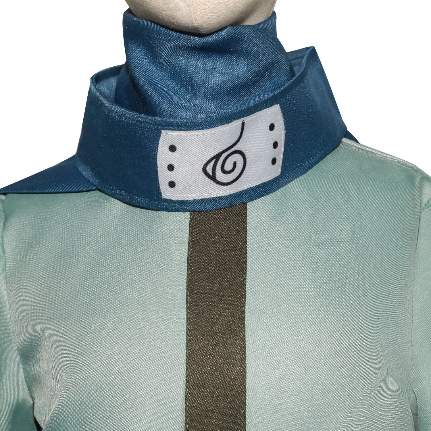 Xqanime sarutobi konohamaru cosplay traje casaco verde topos uniforme conjunto completo cachecol bandana adulto homem halloween terno de natal