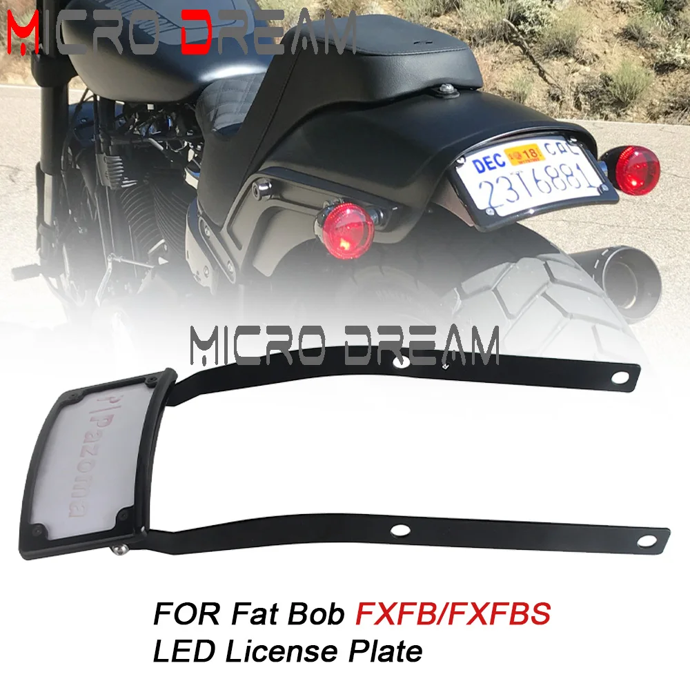 

Держатель номерного знака для мотоцикла Harley Fat Bob FXFB FXFBS 4x7 дюймов