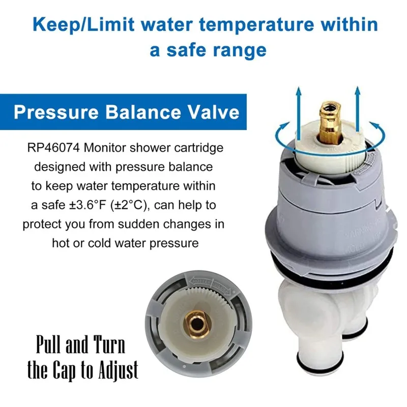 AA77 Easy Installation Replacement For Delta Faucet RP46074 TUB SHOWER CARTRIDGE