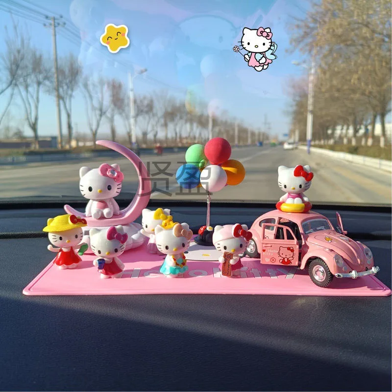 

Новинка, украшения для автомобиля Sanrio Hellokitty, украшение для салона автомобиля, аниме мультяшный Кот KT, украшения для автомобиля, аксессуары для центральной консоли, подарки