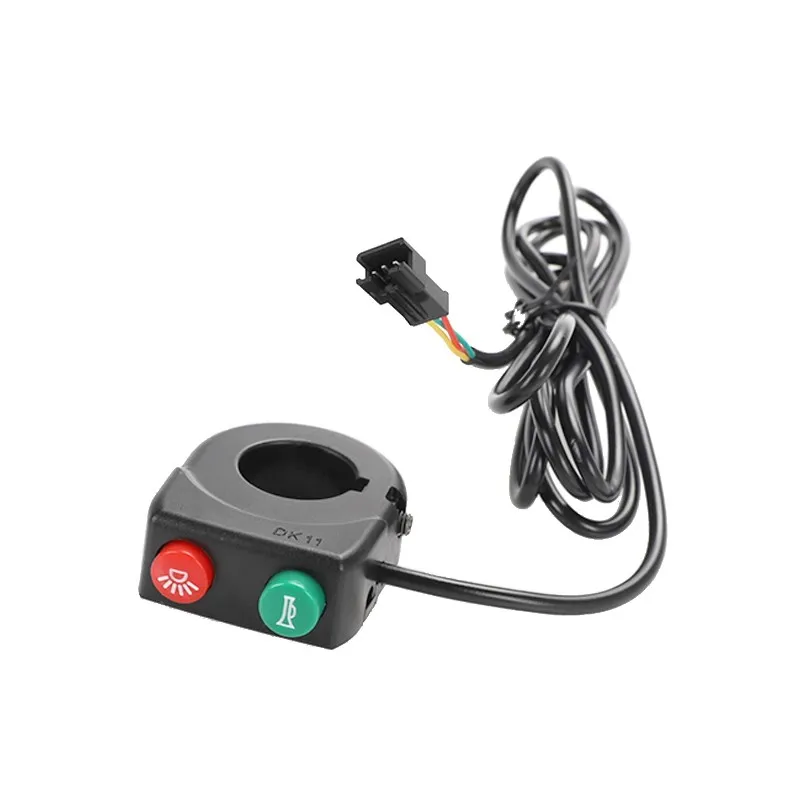 A12E-Electric Scooter Handle Switch Turn Light Horn Head Light Control Switch 2-In-1 Switch With Black Buckle
