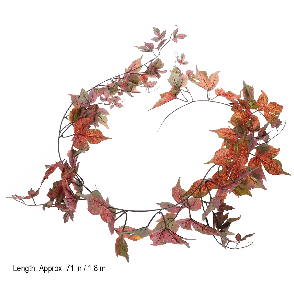 

1.8M Artificial Maple Leaves Garland Fall Decor For Wedding Party Hanging Plant Drape Fake Autumn Leaves Decoration Event Home