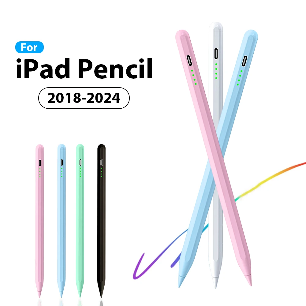 

Стилус для Apple Pencil iPad Pro 13 11 M4 12,9 2024, сенсорный экран для iPad Air 6 5 4 3 Mini 6, аксессуары для планшетных ручек