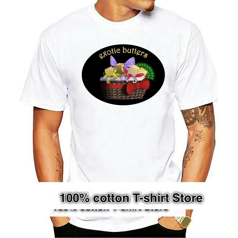 Slogan Fnaf Exotic Butters Sister Location Meme Men Tshirt Leisure Oversize S 5xl Cool Mens Tshirts Tee Tops