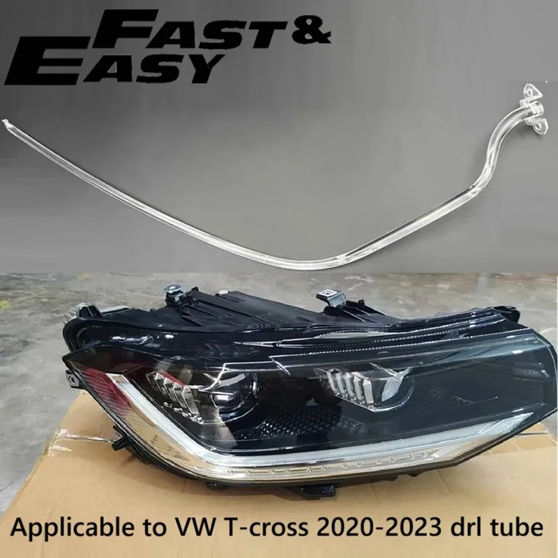 Applicable to T-cross 2020-2023 Daytime Running Tube DRL tube Light Guide Plate Daytime Running Lights Daytime Running Strip