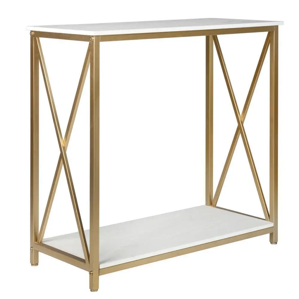 

Console Foyer Tables for Entryway,Faux Entry Tables for Living Room,Entrance Gold MDF Behind Couch Sofa Table for Hallway