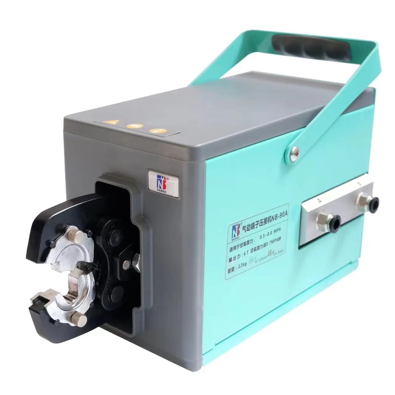 

NB -90 ASC/OT/UT Pneumatic Wire Clamp Open Copper Nose 6 -120 Square Cold Terminal Crimping Machine