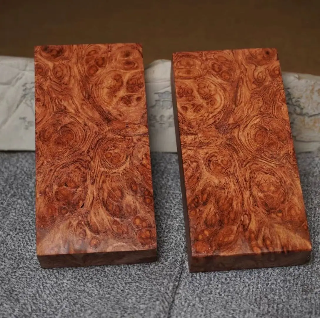 2pcs Tumor Scar Seal Rosewood High-Density Carving Plate Handmade DIY Log Material Knife Handle Crafts Production Raw Material