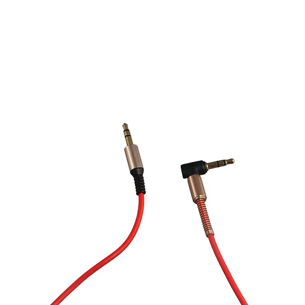 

Earphone Speaker Jack Elbow Stereo 3.5 mm To 3.5mm Plug Spring Cable Stretch Audio Wire Aux Cable Car Aux Cord Audio Cable