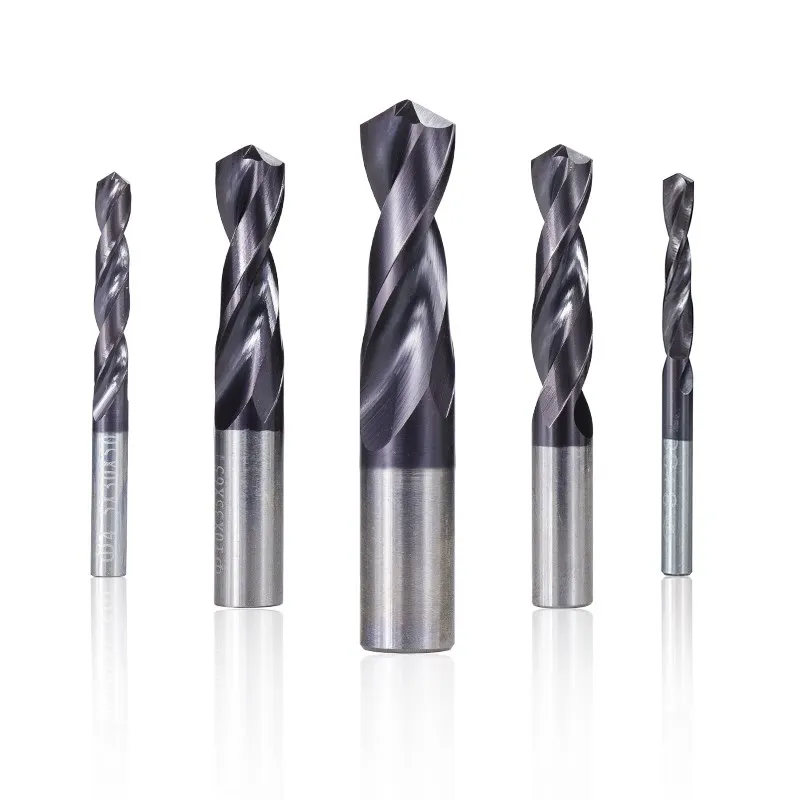 1-12mm Carbide Alloy Drill Bit Tungsten Steel Twist Bit VAPO Straight Handle Solid Monolithic Drill For CNC Lathe Machine