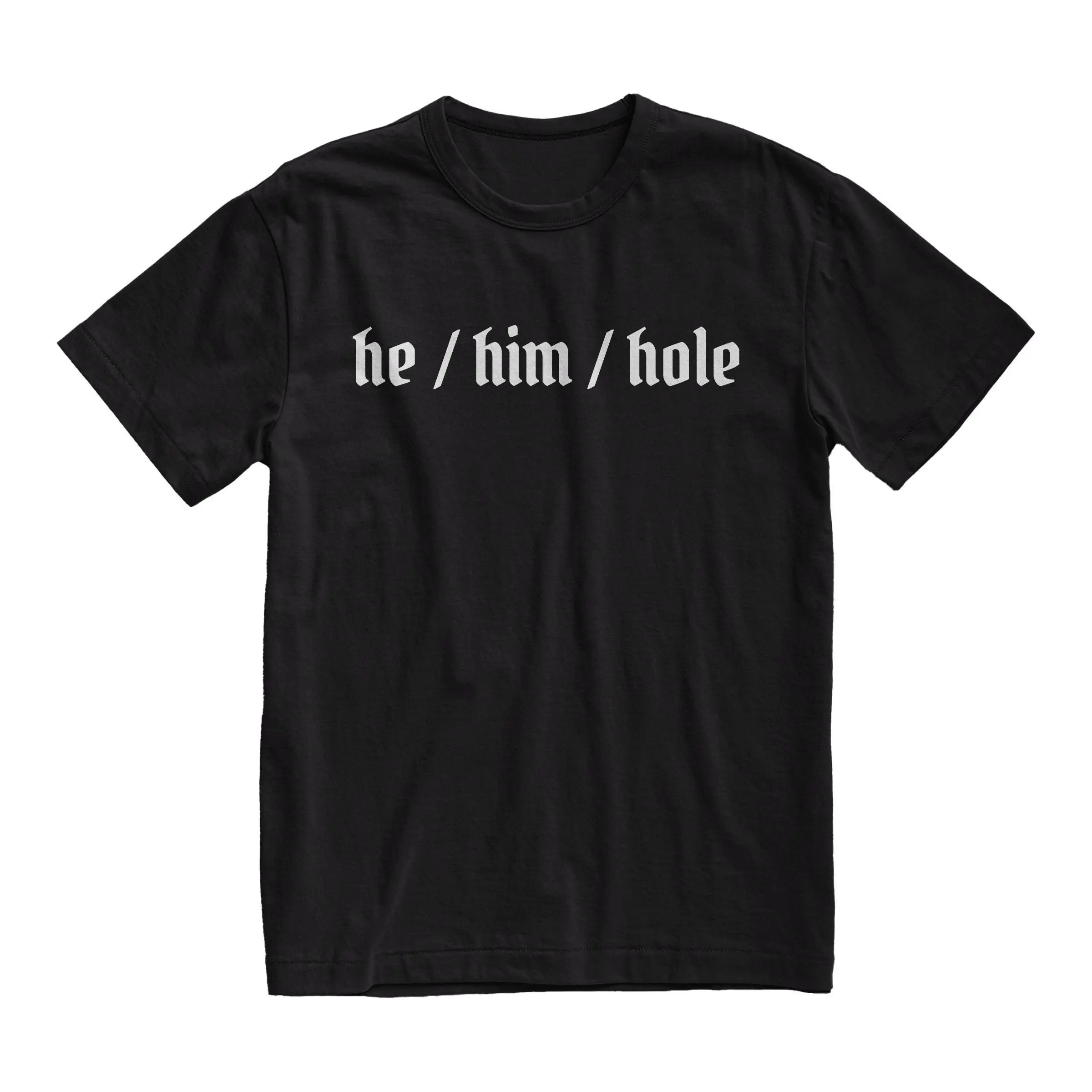 He Him Hole Pronoun T Shirt Funny Gay Grunge Clothing LGBTQ Top Sarcastic Pride Femboy Aesthetic Eboy Egirl