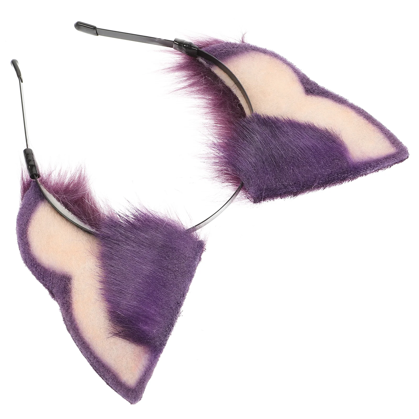 

Bulk Dog Ear Headband Cosplay Props Simulated Animal Hair Accessory (purple) Miss Animals Headdress Plush Furry Funny