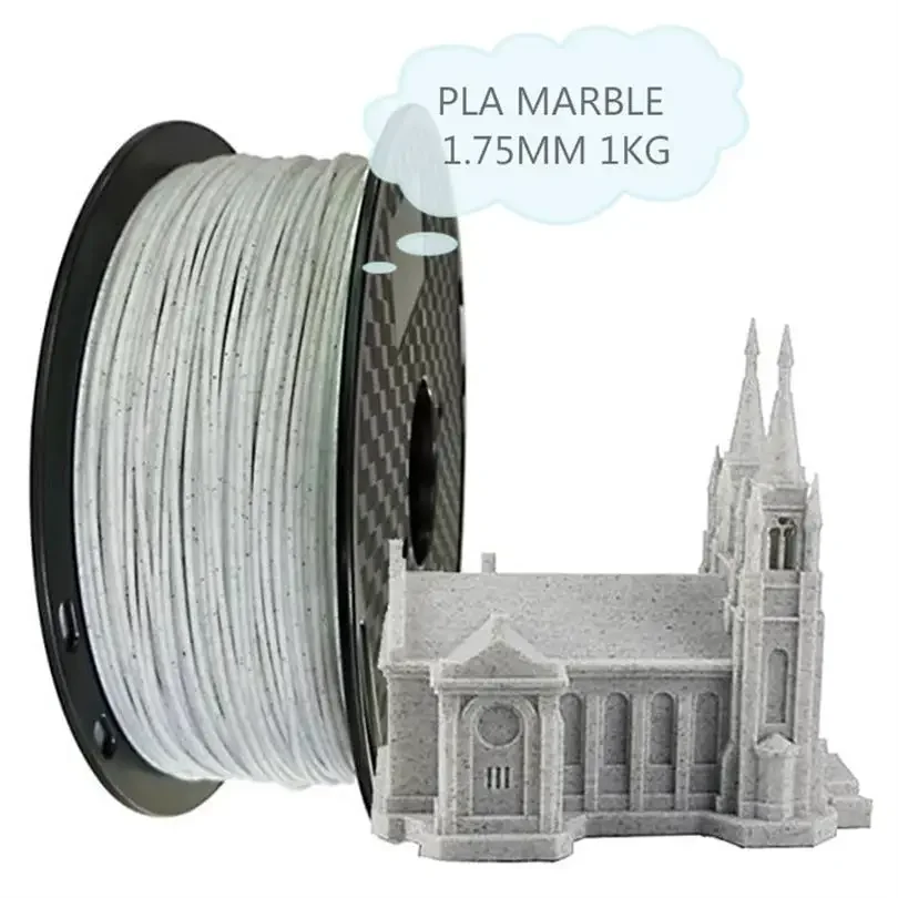 3D Printer Filament PLA MARBLE 1.75mm 3d Pen Filament PLA Sublimation Blanks  Imitated Cement Building Material