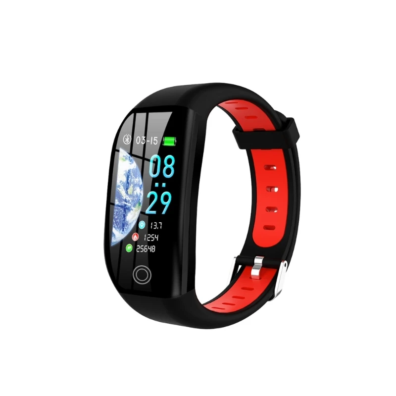 F21 Color Screen Smartwatch Heart Rate & Sleep Monitors Tracking Device Waterproof Bracelet Support Multi Sports Modes