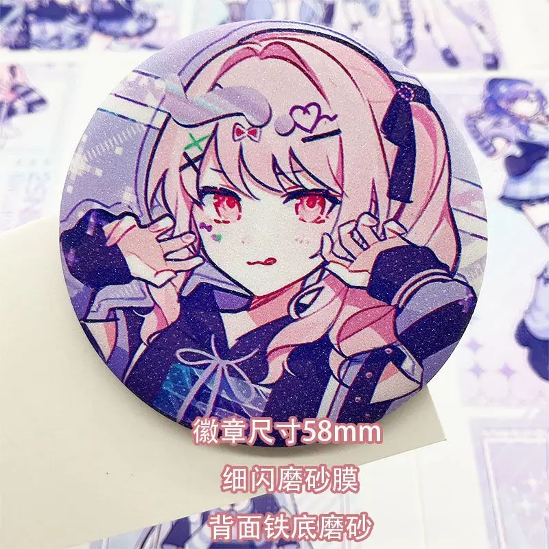 Broche de Anime Project Sekai Yoisaki Kanade para mochila, accesorios de insignia de Cosplay, tarjetas fotográficas, tarjetas coleccionables, regalos de cumpleaños