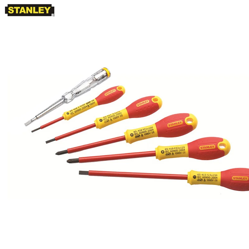 Stanley 6-pcs VDE 1000V authorized professional insulated screwdriver set screwdriver electrician kits electrician tool FatMax