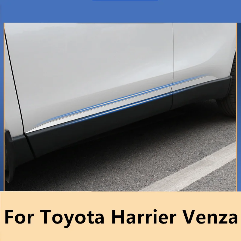

For Toyota Harrier Venza XU80 2020-2022 Mesh trim strip body bumper strip front and rear bumper tailgate side stickers