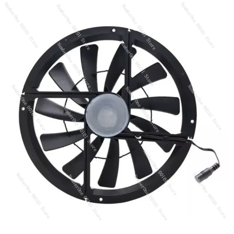 

25CM 12V Large Air Volume Silent Fan | 25030 Ventilation Cooling for Warehouse/Home/Self-Driving RV