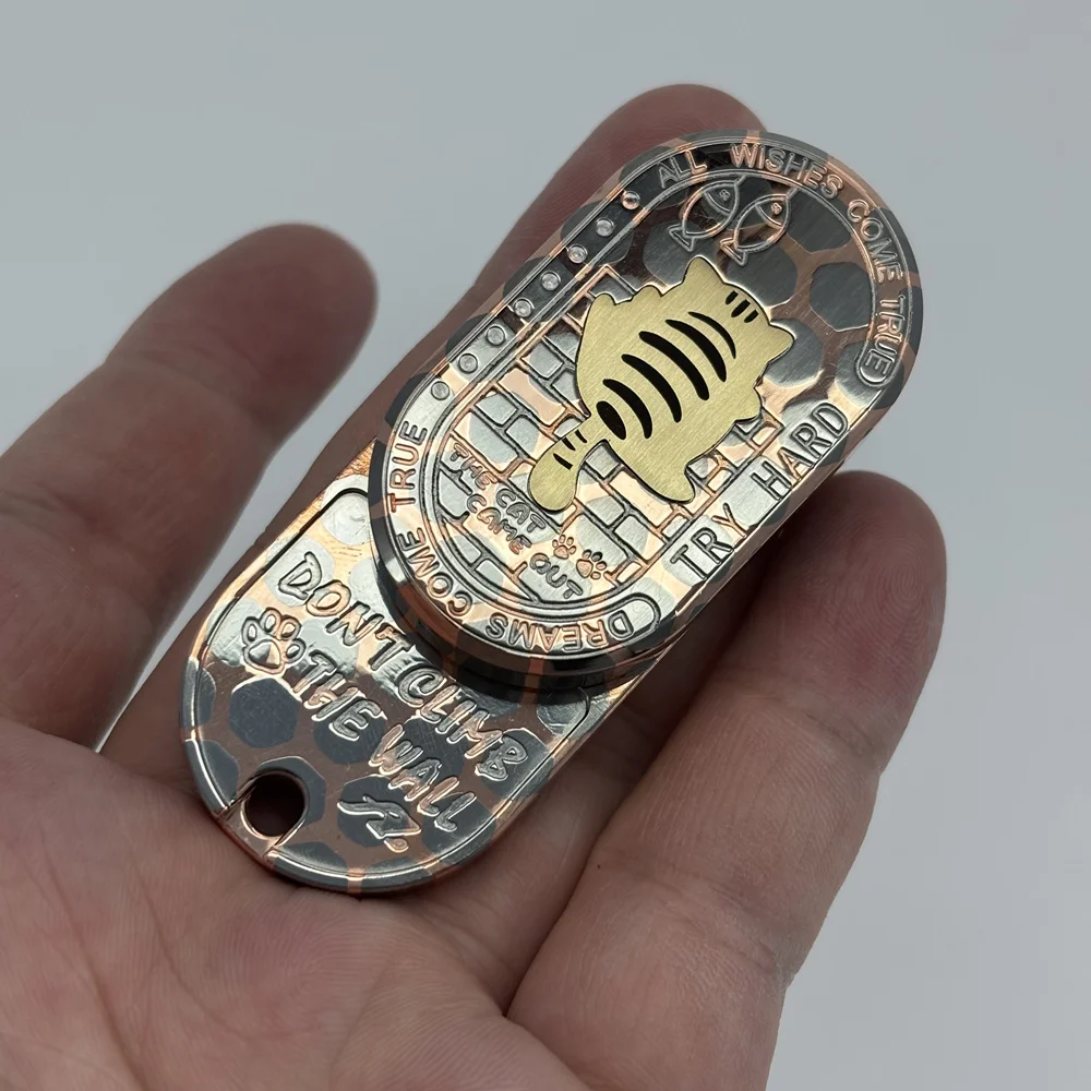 本物の超電導体メカニカルフィジェットスライダー ADHD メタル EDC フィジェットおもちゃ オフィスデスクおもちゃ 不安ストレス解消おもちゃ