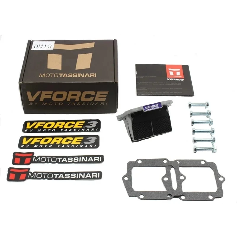 Válvula de láminas de fibra de carbono VForce DM13 para motocicletas Kawasaki KDX 200 220 KX250 KMX 125 KMX 500 y Ninja KRR ZX150 / KRZ150
