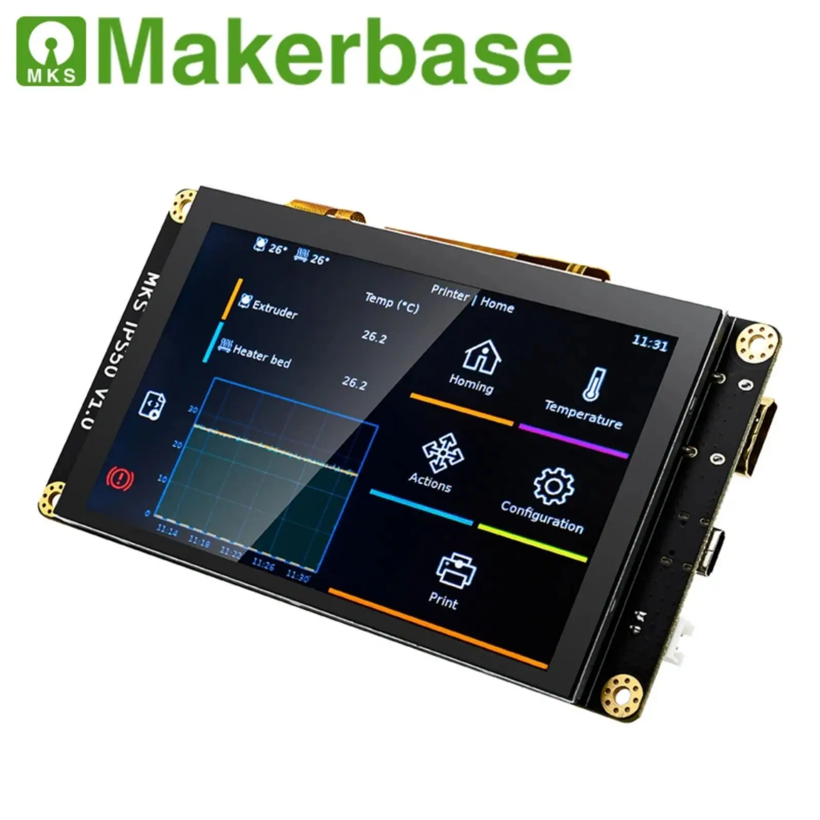 Makerbase MKS IPS50 5 Inch Capacitive screen Klipper Screen HDMI MKS SKIPR MKS PI