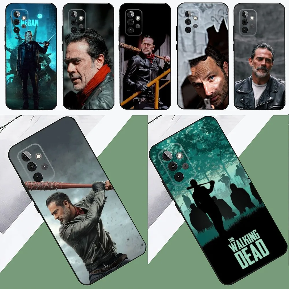 Negan The W-Walking D-Dead Phone Case For SamsungS24,23,22,21,S20 ,Pro10,S30Plus,S9,20lite Ultra Black Cover