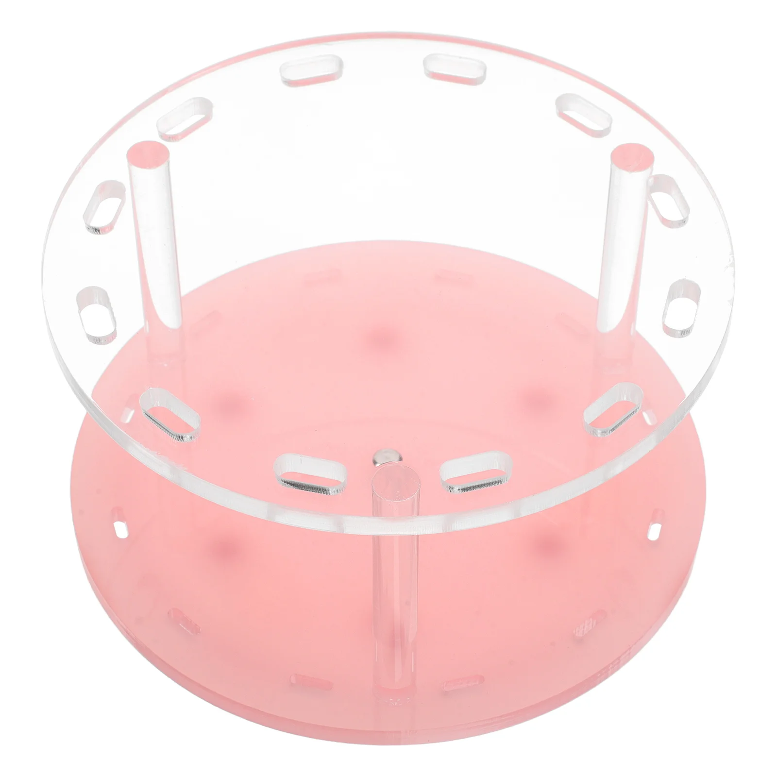 Supporto per pinzette per ciglia rotante 12 fori Organizzatore in acrilico Supporto per pinzette per trucco per salone Rack di stoccaggio per estensione ciglia Strumenti di bellezza