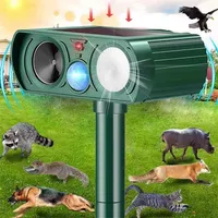 Ultrasonic Animal Repellant Cat Dog Repellant Solar Powered PIR Motion Detector Garden Waterproof Animal Deterrent For Farm Yard