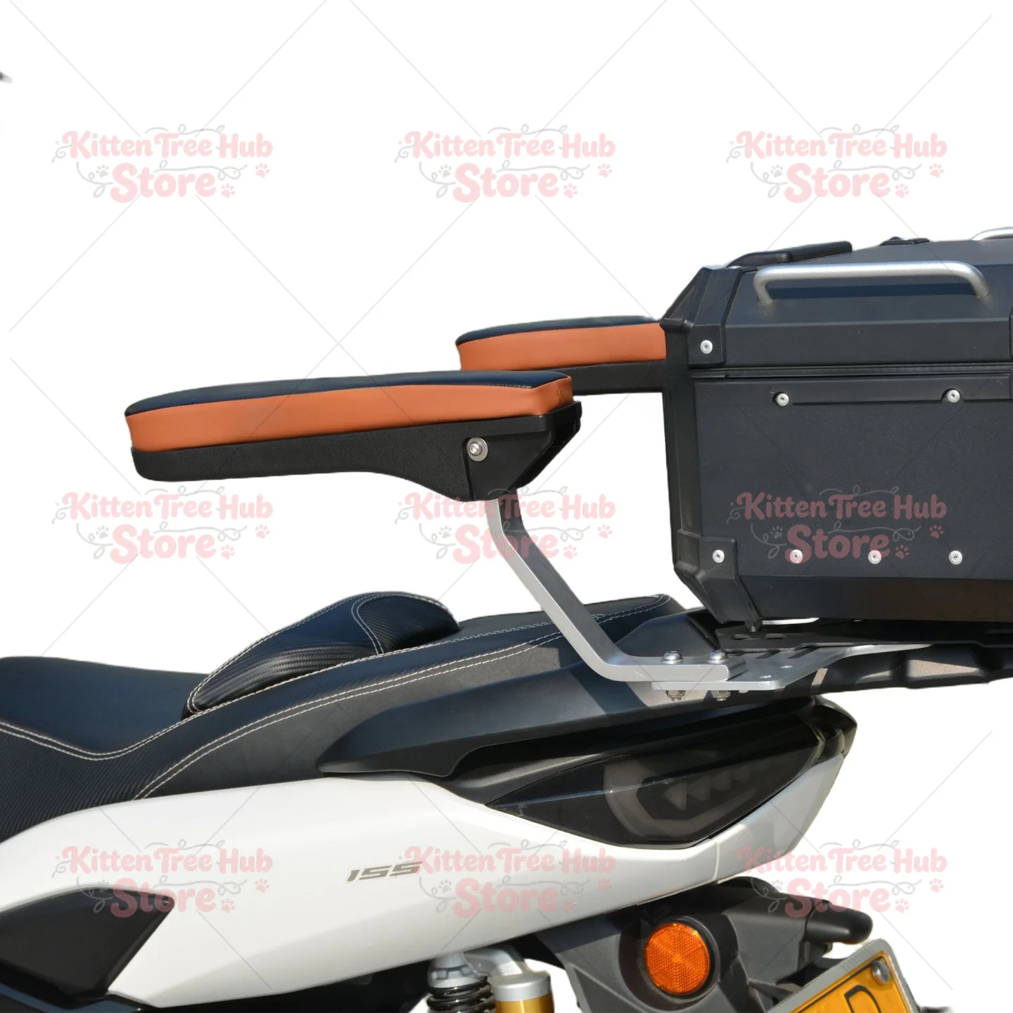 pedal  rally car universal modification accessories Motorcycle rear seat armrest foldable aluminum handrail child backrest