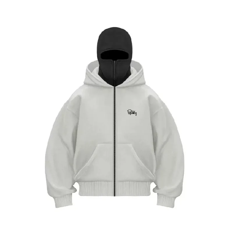 

Men's Autumn And Winter Hoodie With New Double Hat Zipper Designsports Outdoor Hiking And Running Sweatshirt