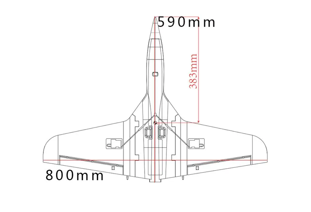 EPO Foam RC Plane  Airplane  Aircraft --800mm Wingspan Flywing  White Funjet UNASSEMBLED KIT DIY Models  (Not Include RC Part)