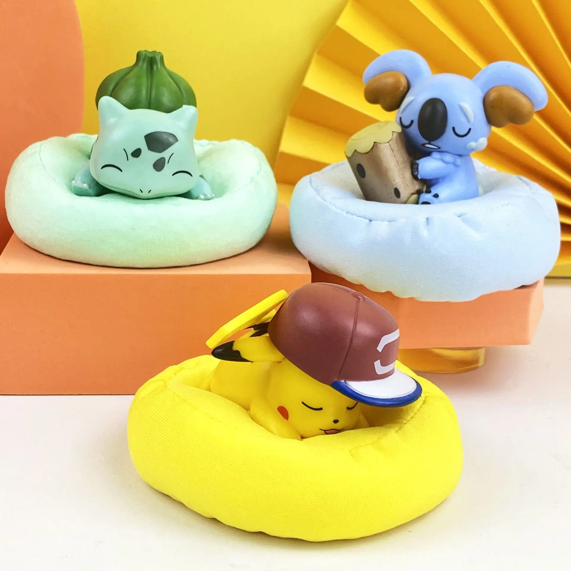 Kawaii Pokemon Schlafkissen Pikachu Snorlax Bulbasaur Plüsch Anime Q Puppe Weiches Sofakissen Schlafzimmer Deko Süßes Geschenk für Kinder