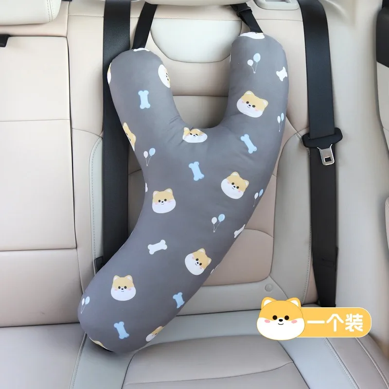 

Children's Car Sleep Headrest Cartoon Car Rear Seat Protection Headrest Adult Seat Belt Y-shaped Pillow Seat Pillow Neck Pillow