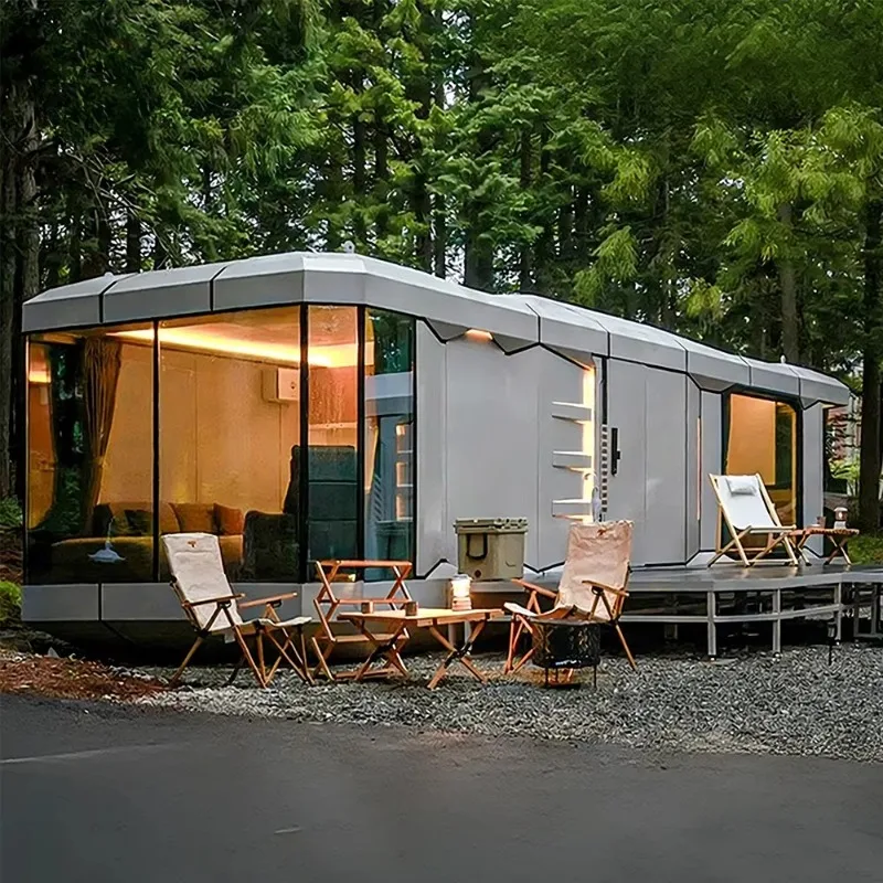 Foldable Modular House Prefab Tiny Cabin Garden Room Home Office Guest House Farm Accommodation