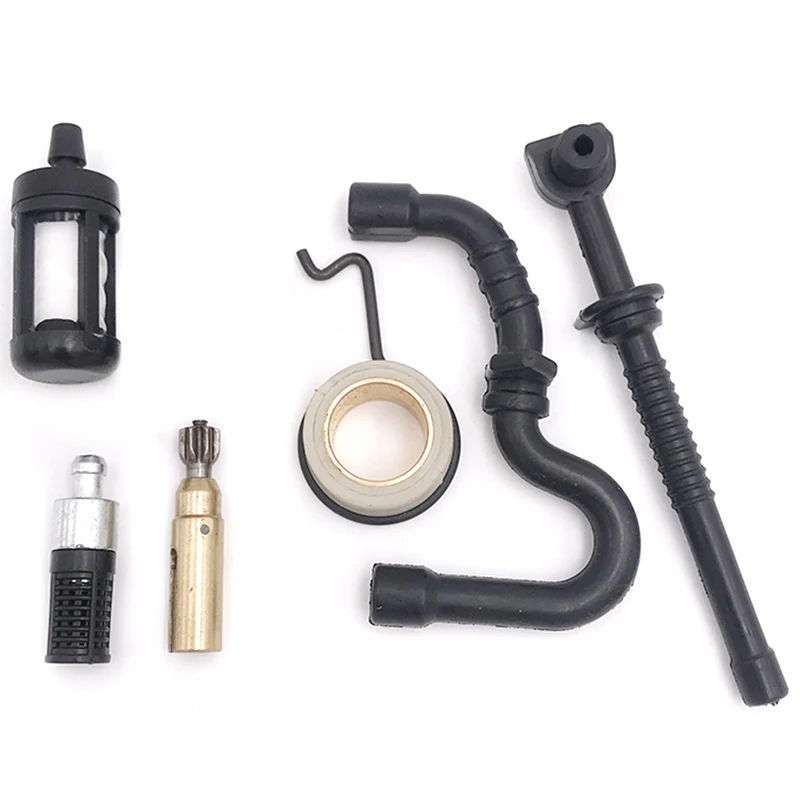 Oil Pump Worm Gear Fuel Oil Filter Line Hose Kit for MS 180 170 MS180 MS170 018 017 Chainsaw Parts 11236407102