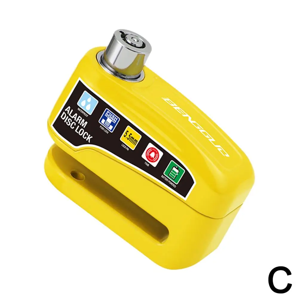 Motorcycle Alarm Disc Brake Lock Security Wheel Disk Waterproof Lock Disc Anti Alarma 120dB Padlock Loud Theft Motorcycle G5F1
