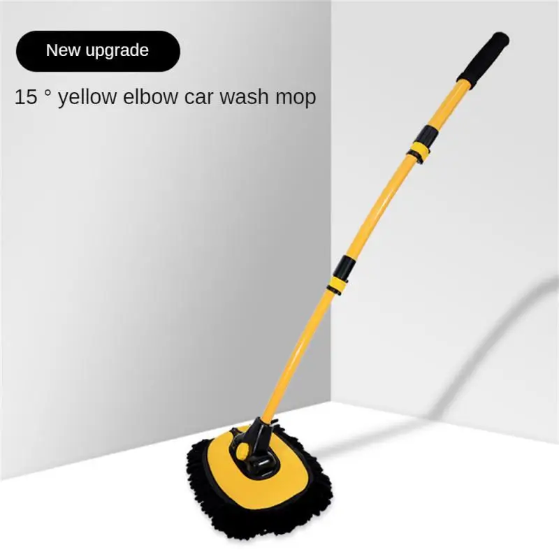 2024 Car Wash Brush Telescoping Long Handle Cleaning Chenille Mop Brushes Tool Kit Direct Installation Universal Fitment