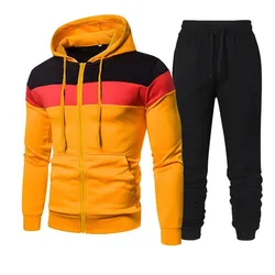 Creative Spliced sleeves casual hoodie Plus size fashionable men's hoodie for Autumn/Winter 2022