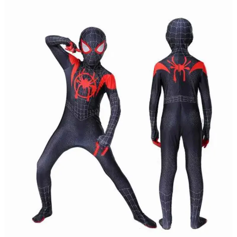 Morales Far From Home disfraz de Spiderman para niños, traje de Peter Parker Zentai, Mono de superhéroe, Spandex