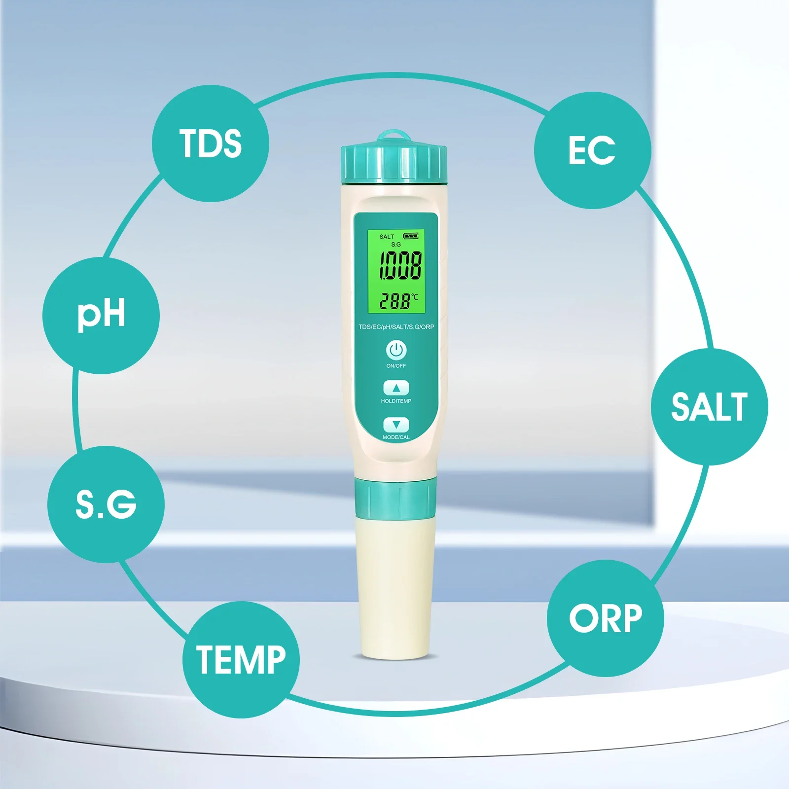 Water Quality Tester 7-in-1: Accurate TDS, EC & Temp Meter, 0-10000ppm. Ideal for drinking water, aquariums. Reliable & precise