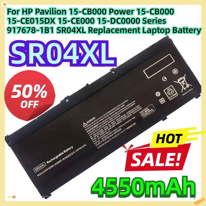 

Для HP Pavilion 15-CB000 Power 15-CB000 15-CE015DX 15-CE000 15-DC0000 Series 917678-1B1 SR04XL Сменный аккумулятор для ноутбука