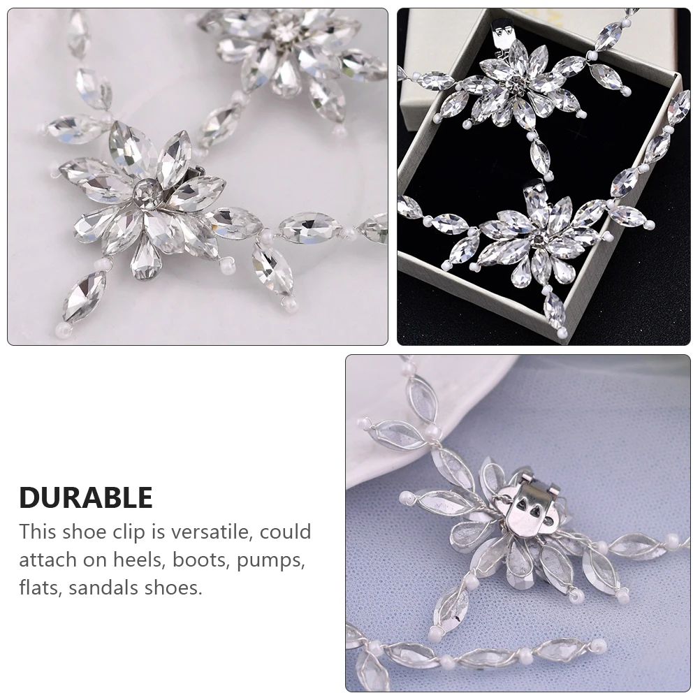 

Shoe Buckle Decoration Rhinestone Clips for Shoes Bridal Wedding Party Accessories DIY Decor Charm Shoe Rack Storage
