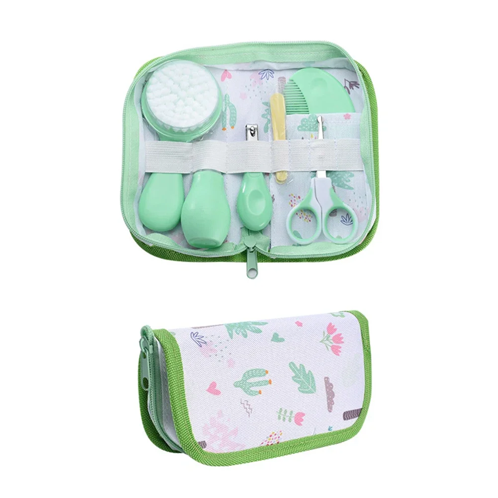 

6 шт./компл., набор для ухода за новорожденными, чистящие средства, расческа для головы, щетка, ножницы, назальный аспиратор, машинка для стрижки ногтей, точилка, посылка инструментов