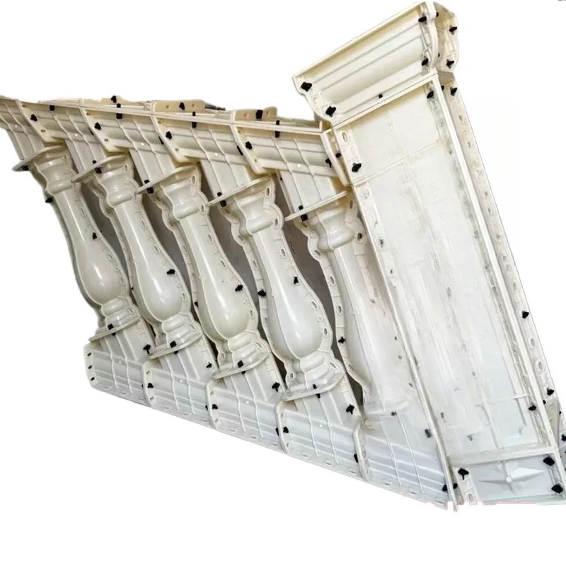 5pcs/m ABS 89cm Stair Bevel Terrace Concrete Fence Form Railing Mold Casting Decorative Handrail Vase Column