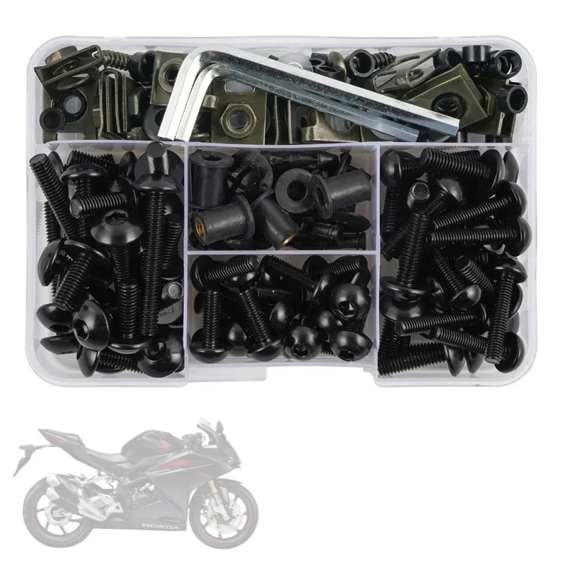 190 STKS Motorcycle Voorruit Kuip Bouten Fastener Clip Schroeven Kit Voor SUZUKI GSXR 600 750 1000 K1 K2 K3 K4 K5 K6 K7 K8 K9 K10