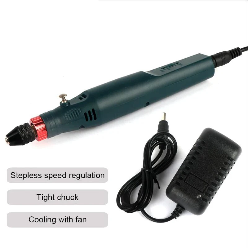 12V Mini Electric Drill Stepless Speed Handheld Rotary Tool Dremel Set Drilling Machine Drill Power Tools Engraver Accesorios