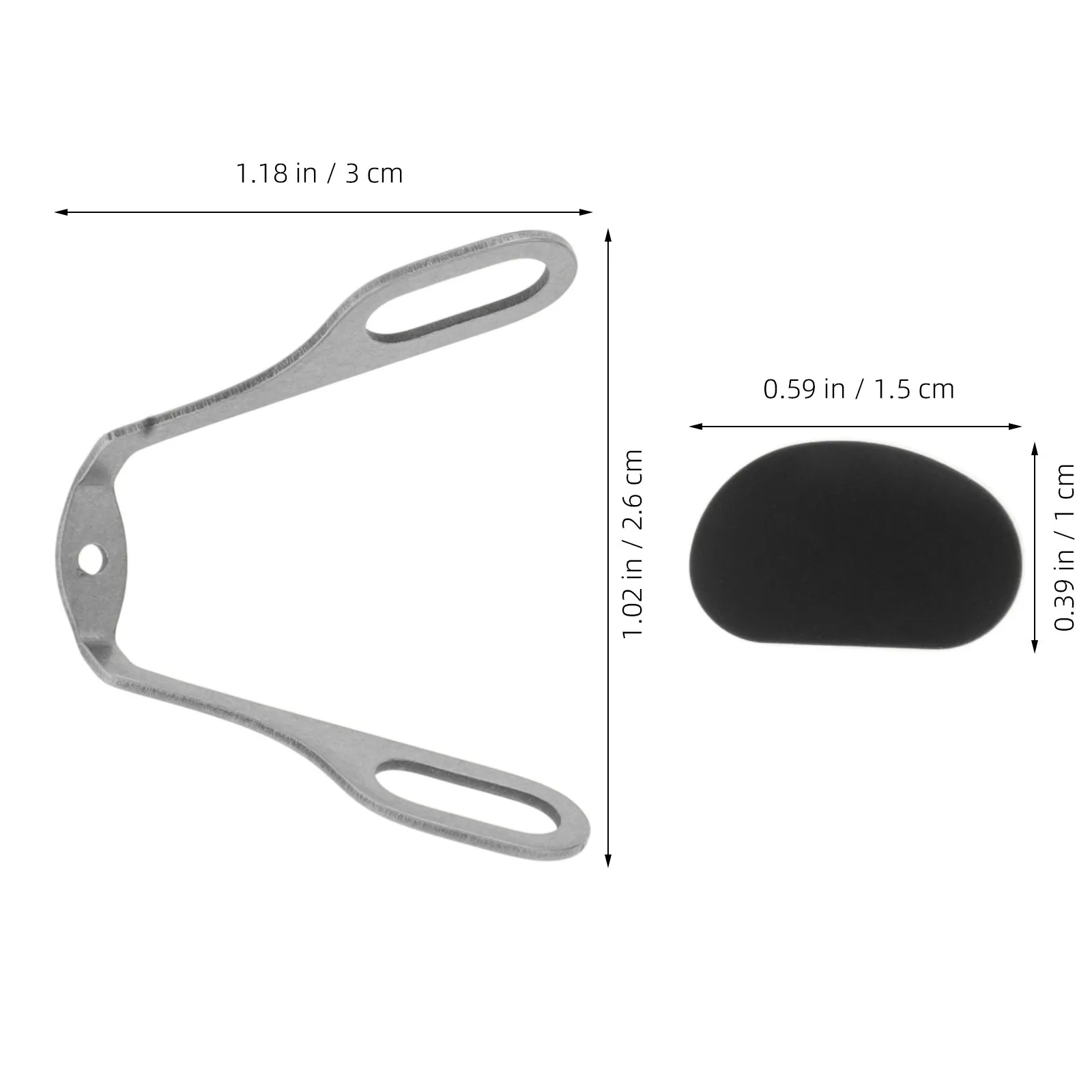 4Pcs Integrated Eyeglass Nose Pad Bridges Metal Nose Bridge Inserts for Sunglasses Universal Fit Anti Wear Comfort Stable Vision