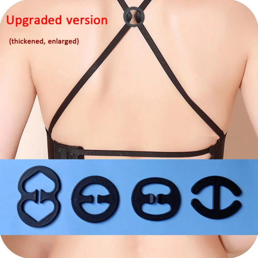 

5Pcs/Set Upgraded Bra Straps Fashion Webbing Bras Clasp Clip Invisible Bra Buckle Holders Underwear Anti-light Bra Accessories