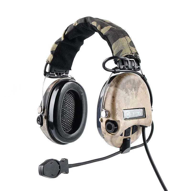 WADSN Tactical MSA Headset Sordin Headworn Noise Reduction Anti Manic Intercom Headset For Hunting Wargame Operational Training