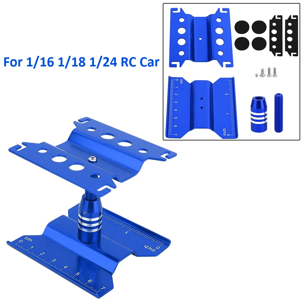 RC Auto's Gereedschap Verhogingswerkstandaard Montageplatform 360 Graden Draaibaar Reparatiestation voor 1/8 1/10 1/18 1/24 Buggy Crawler Auto - afbeelding 1
